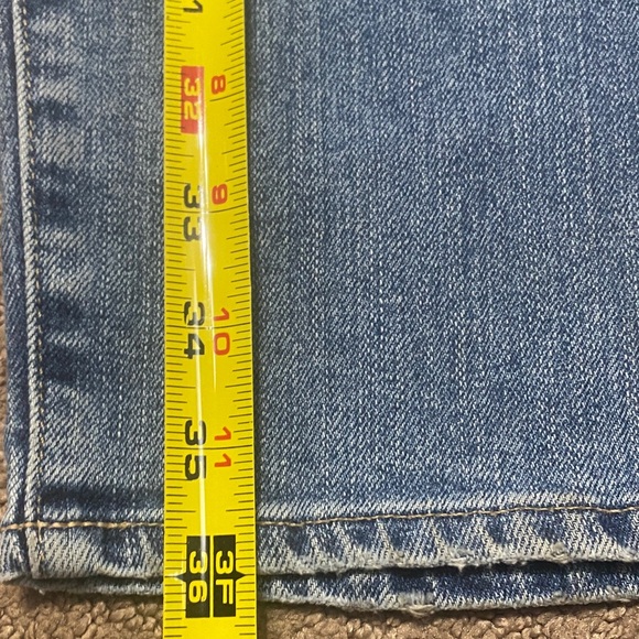 AG Adriano Goldschmied  Slouchy Slim 32R Relaxed Denim Jeans - Light Blue - Picture 8 of 15